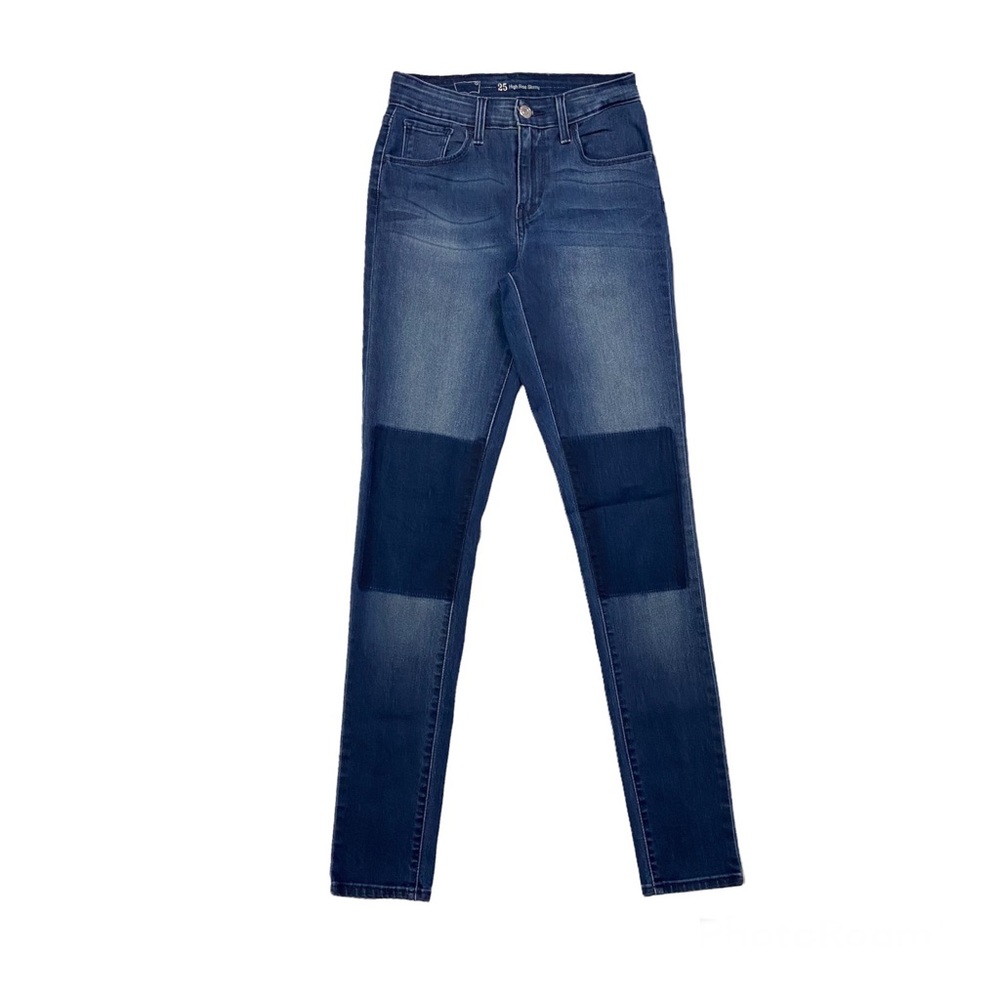 LEVI’S Womens High Rise Patch Knee Skinny Jeans Size 25